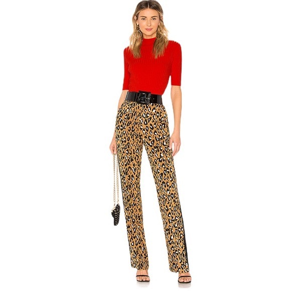 DVF Leopard Print Trousers 0 - Picture 1 of 9